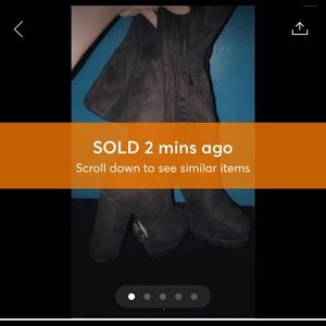SOLD! — NEW Black Over the Knee Boots